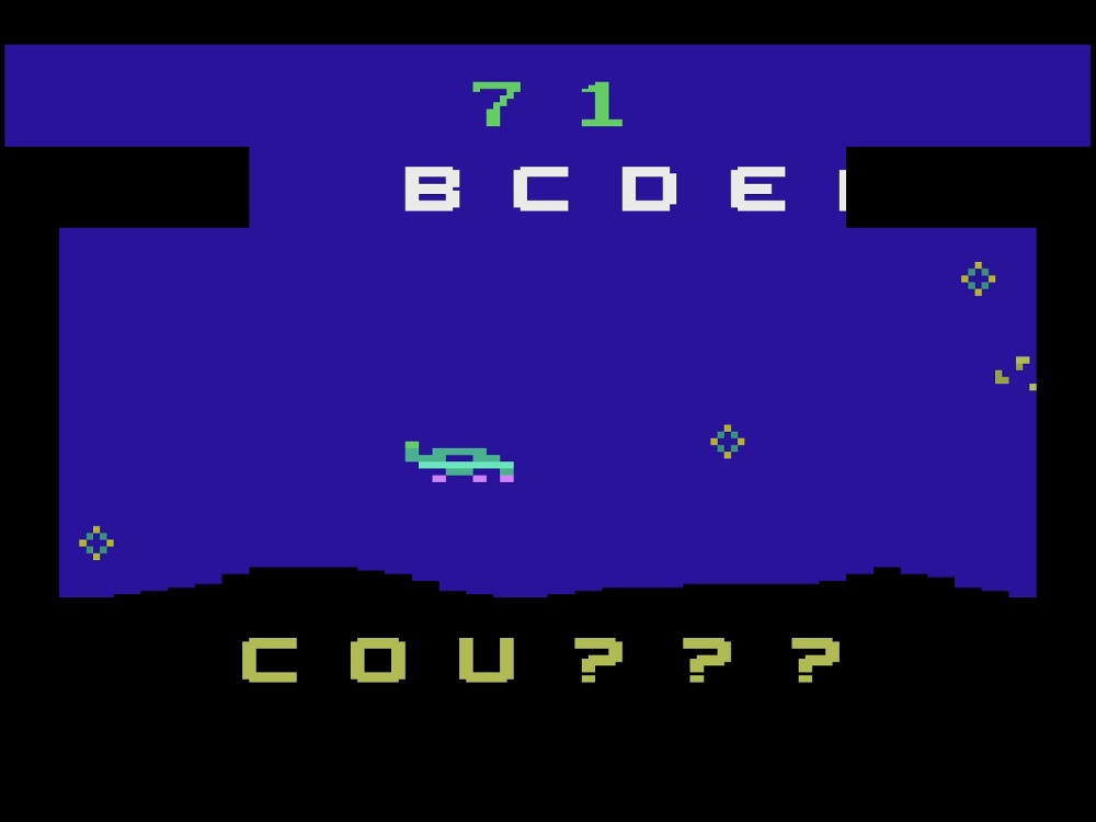 Gameplay of Word Zapper for Atari 2600